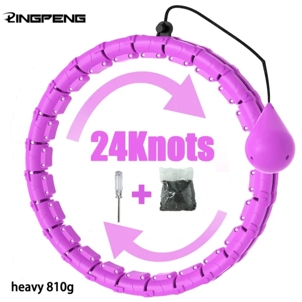 Adjustable Weighted Fitness Hoop