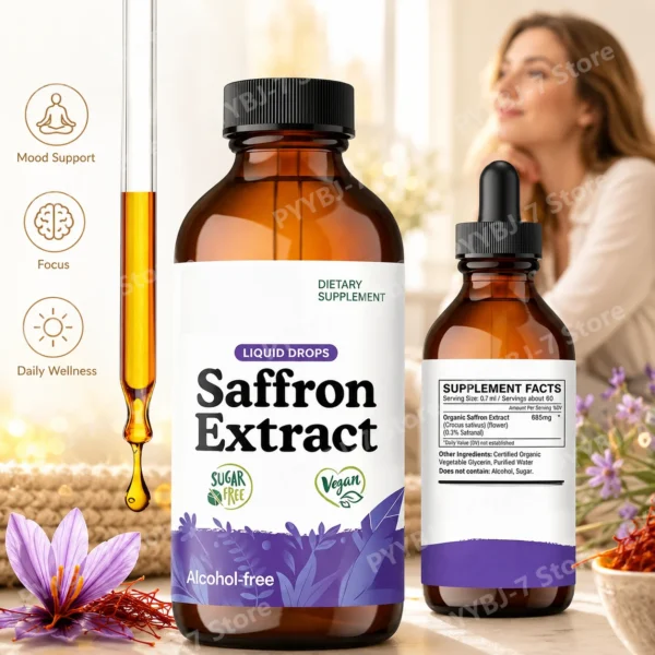 Organic Saffron Extract Drops